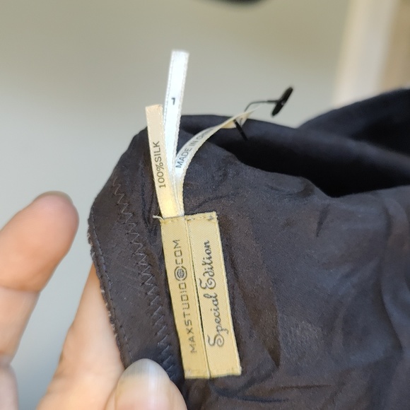 Max Studio Skirt Size L Silk - Picture 6 of 6